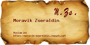 Moravik Zseraldin névjegykártya